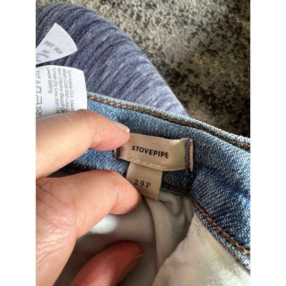 Madewell Petite Stovepipe Jeans in Euclid Wash Sz 29P NE064 - Picture 7 of 7